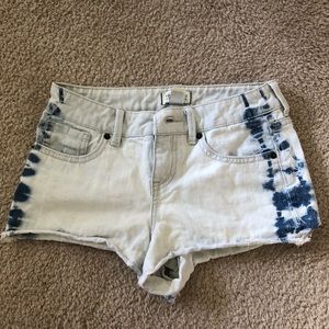 Tie-dye Jean Shorts